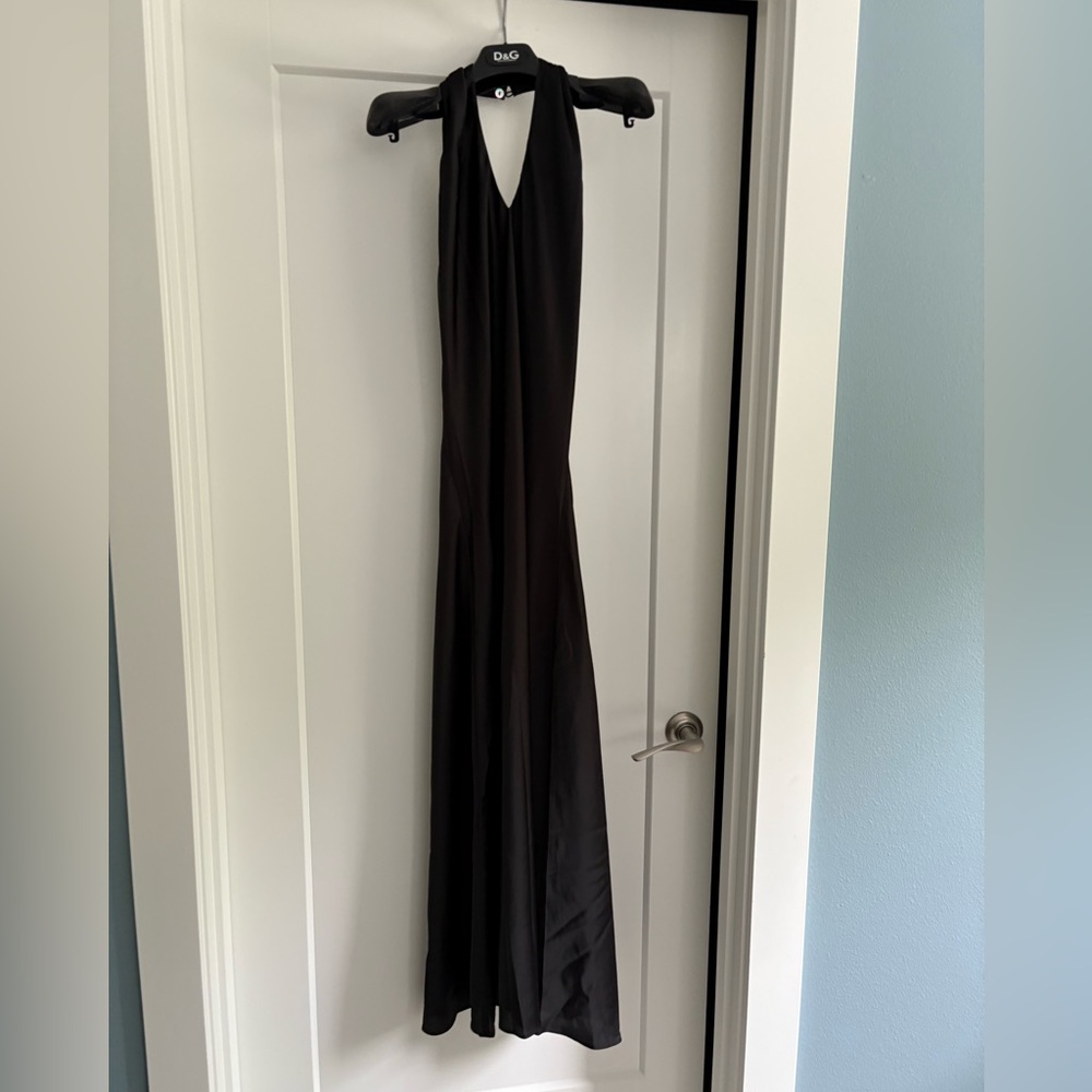Show Me Your MuMu Black Jasmine Halter Midi Dress
